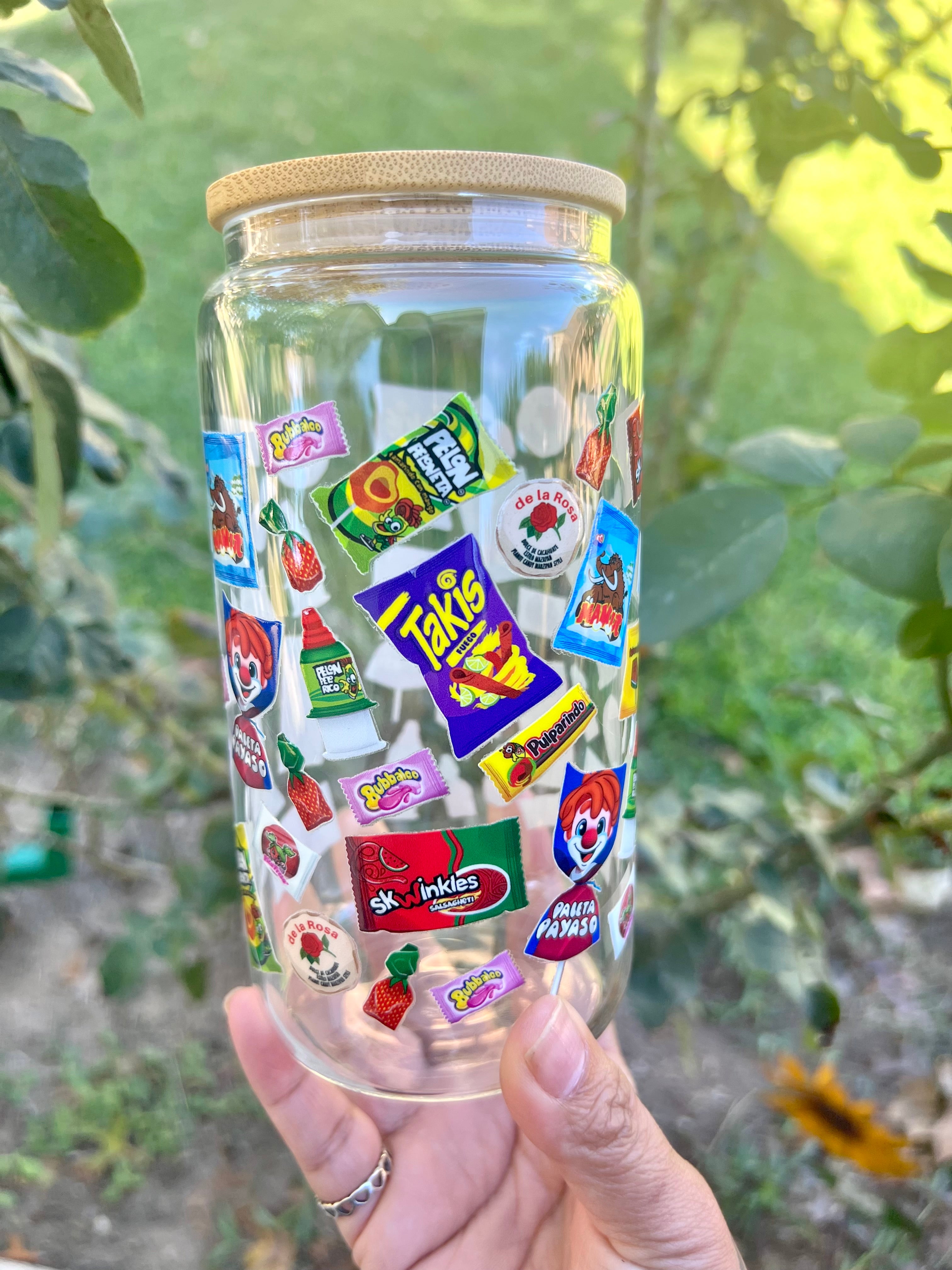 16 oz glass cups(more designs)