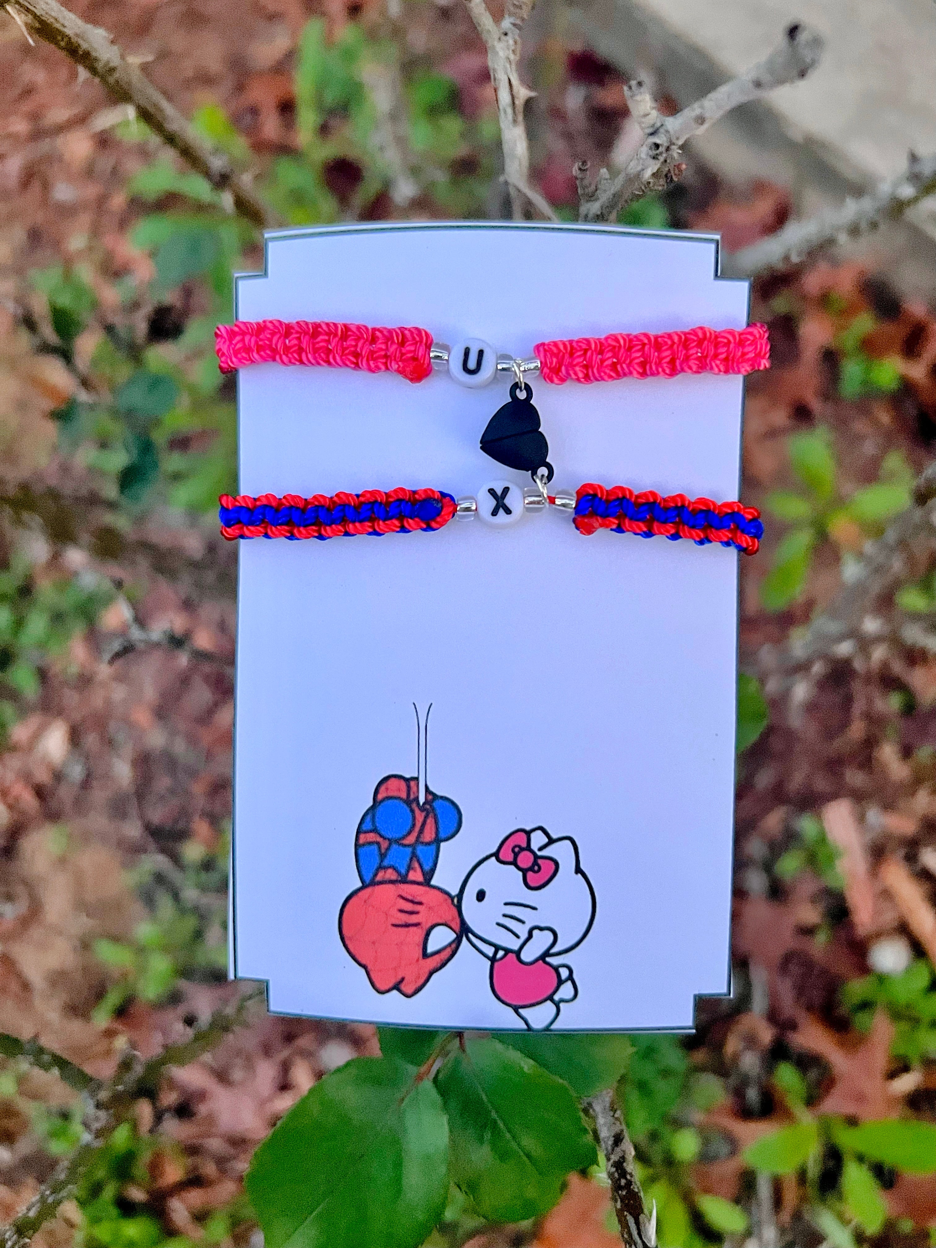 Spider man & hello kitty bracelets