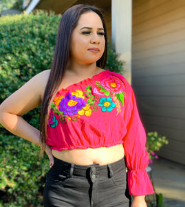 Vaquerita crop top-pink