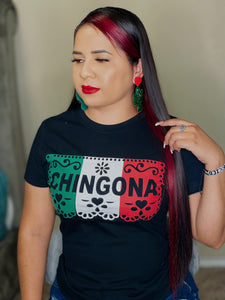 Chingona Papel picado- Shirt